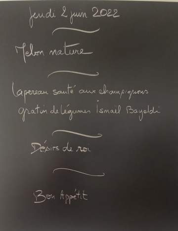 L'équipe invitée par les CAP 1ère année cuisine