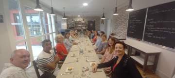 L'équipe invitée par les CAP 1ère année cuisine